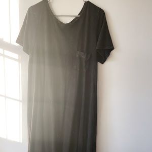 LuLaRoe Charcoal Gray Maxi Dress